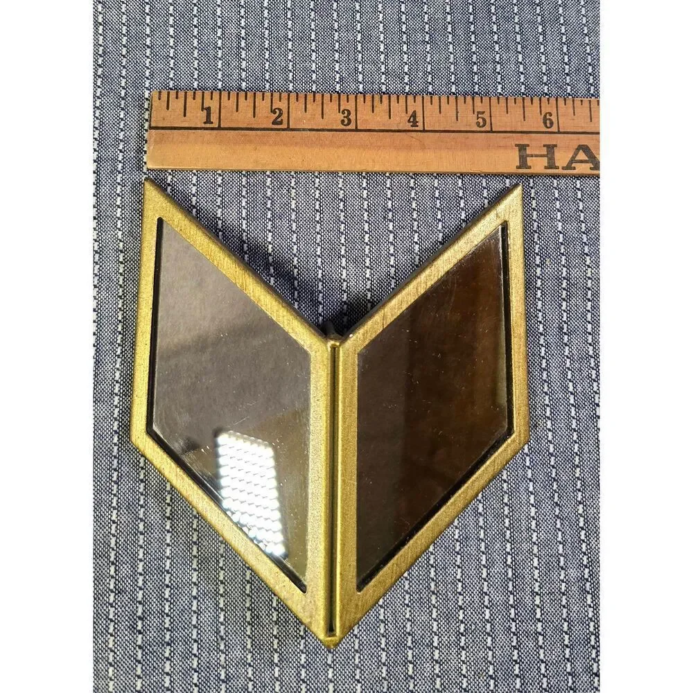 Urban Outfitters Wall Mirror Decor Brass Chevron Set of 3